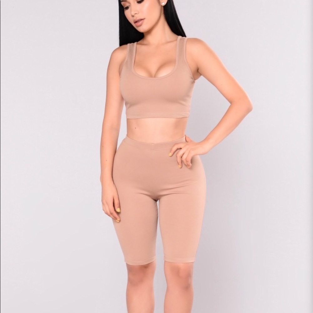 FASHION NOVA Biker Short Set